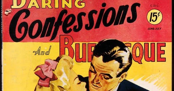 Pulp art magazine cover
