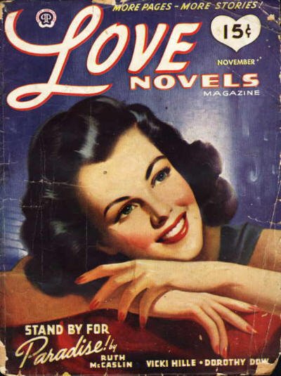 Pulp art magazine cover